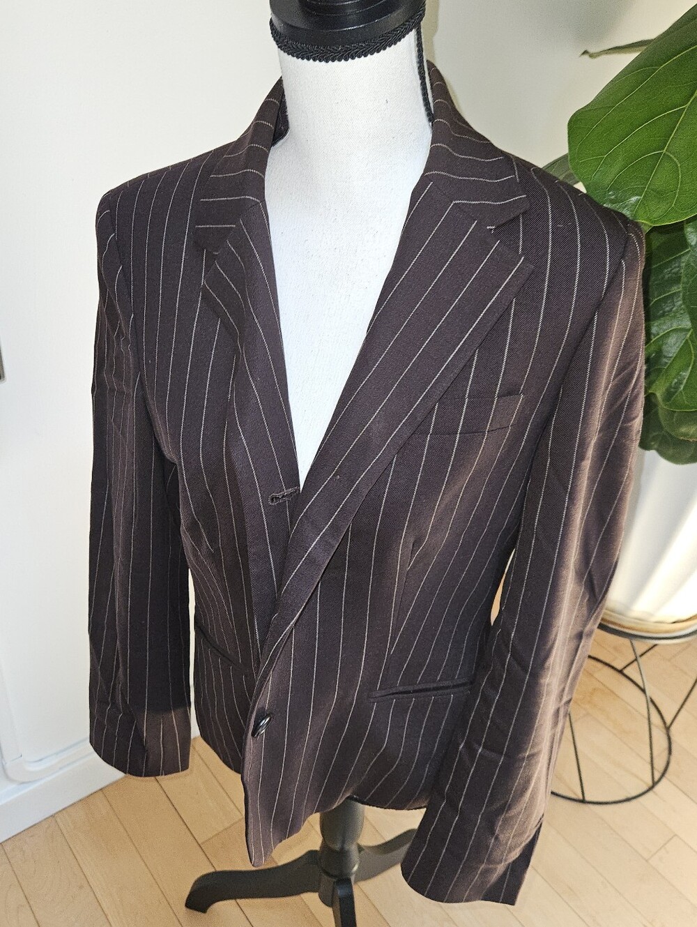 Ralph Lauren Black Pinstripe Blazer